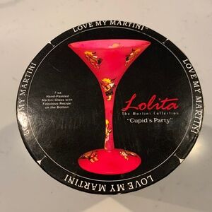 Lolita “Cupid’s Party” Martini Glass NIB
